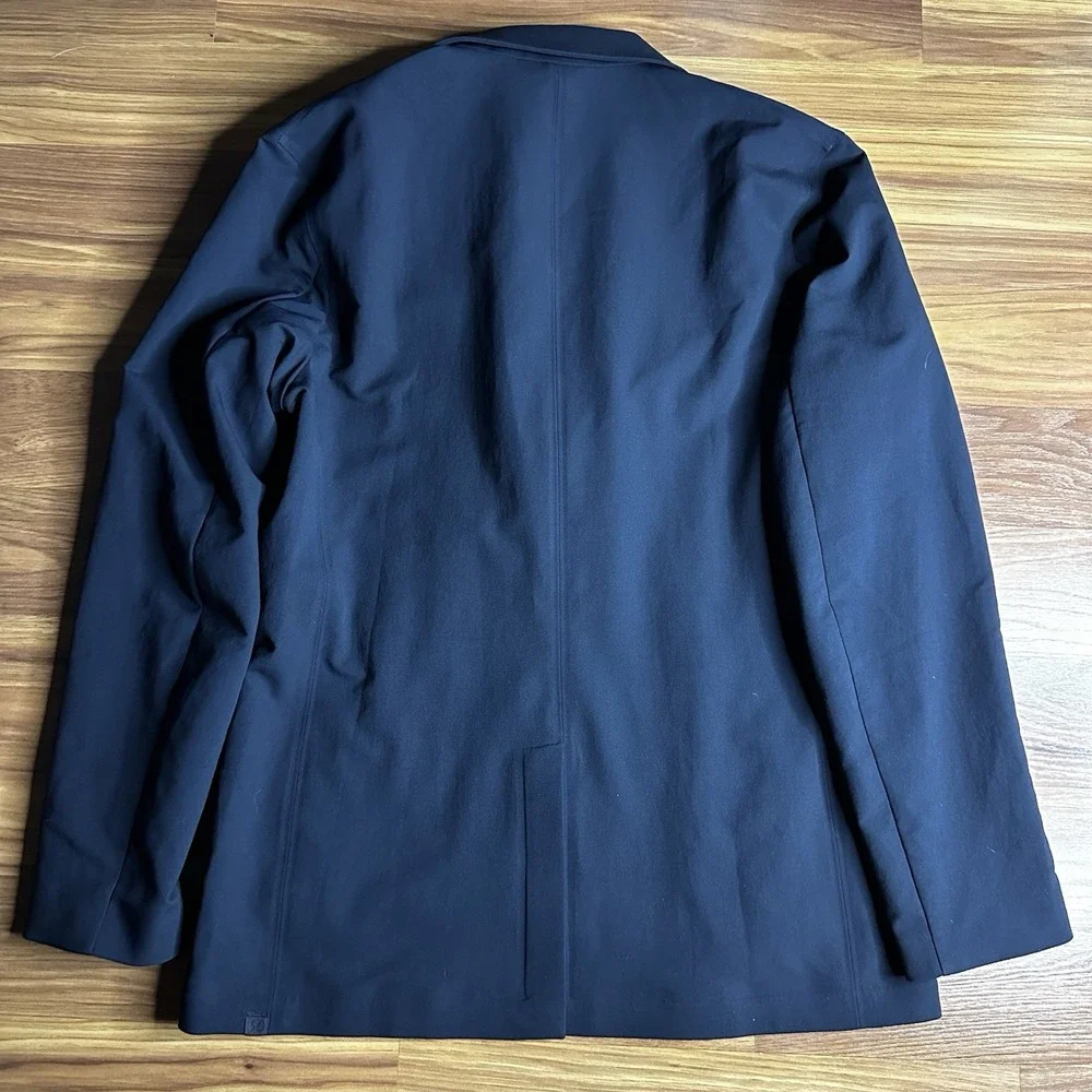Lululemon New Venture Blazer Mens Medium Navy Water Repellent Stretch Jacket